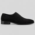 Classic Men's Black Suede Wholecut Oxfords
