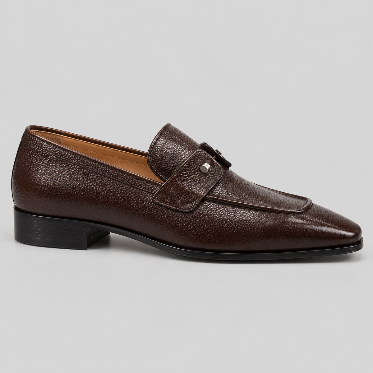 Classic Dark Brown Leather Bit Loafers