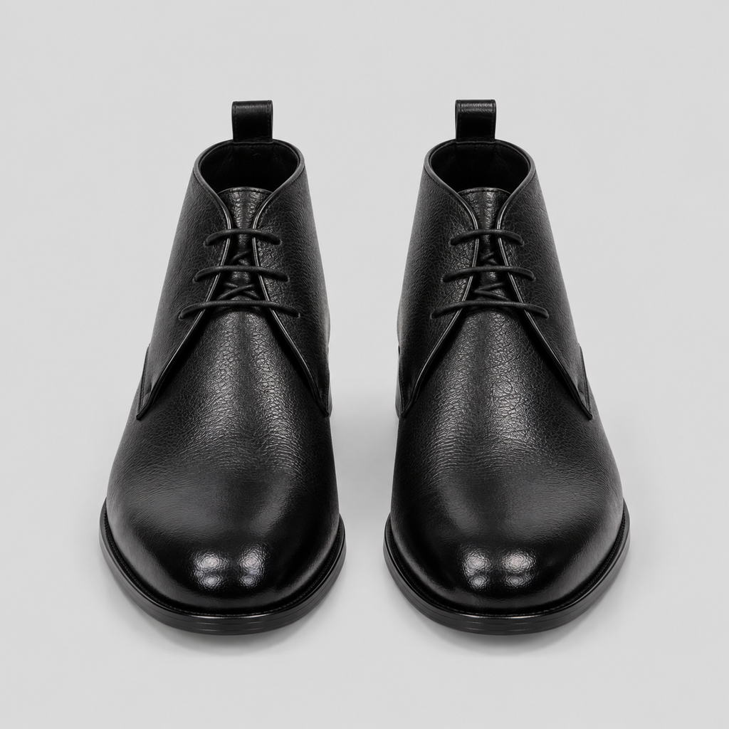 Men’s Black Leather Chukka Boots