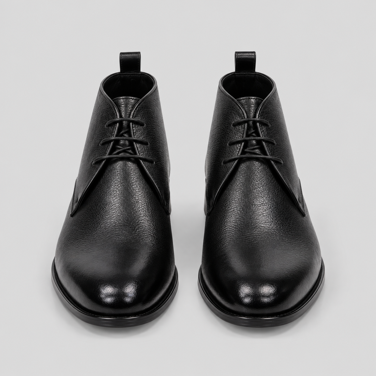 Men’s Black Leather Chukka Boots