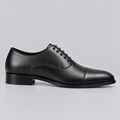 Men’s Classic Black Cap-Toe Oxford Dress Shoes