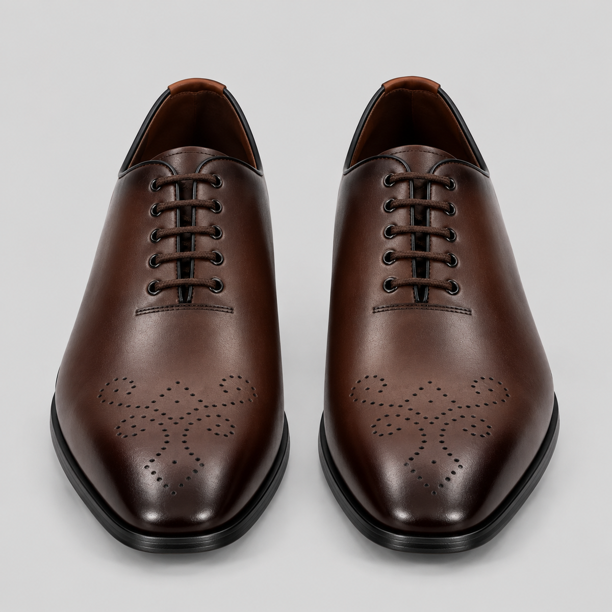 Men’s Dark Brown Leather Brogue Oxfords