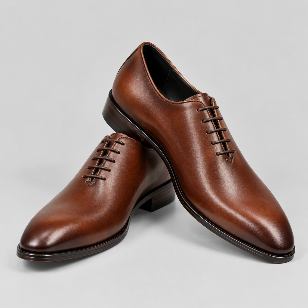 Classic Men's Chestnut Brown Wholecut Oxfords