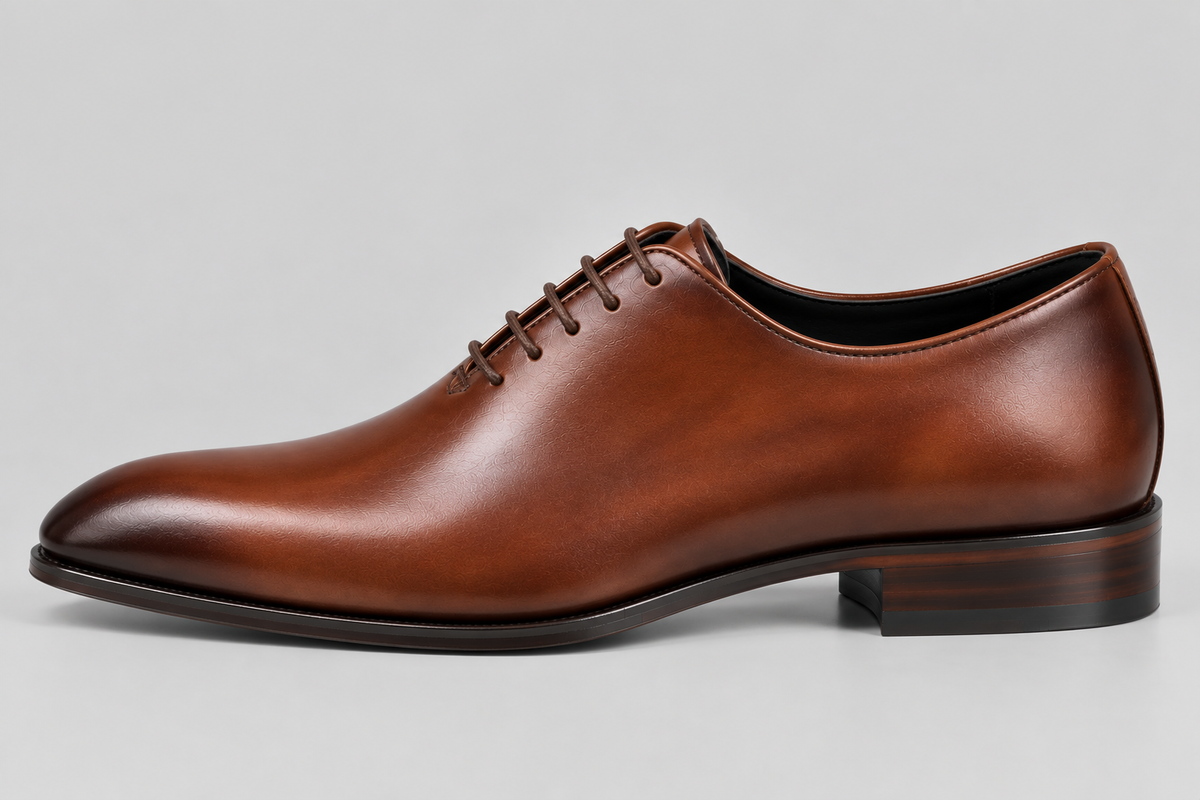Classic Men's Chestnut Brown Wholecut Oxfords