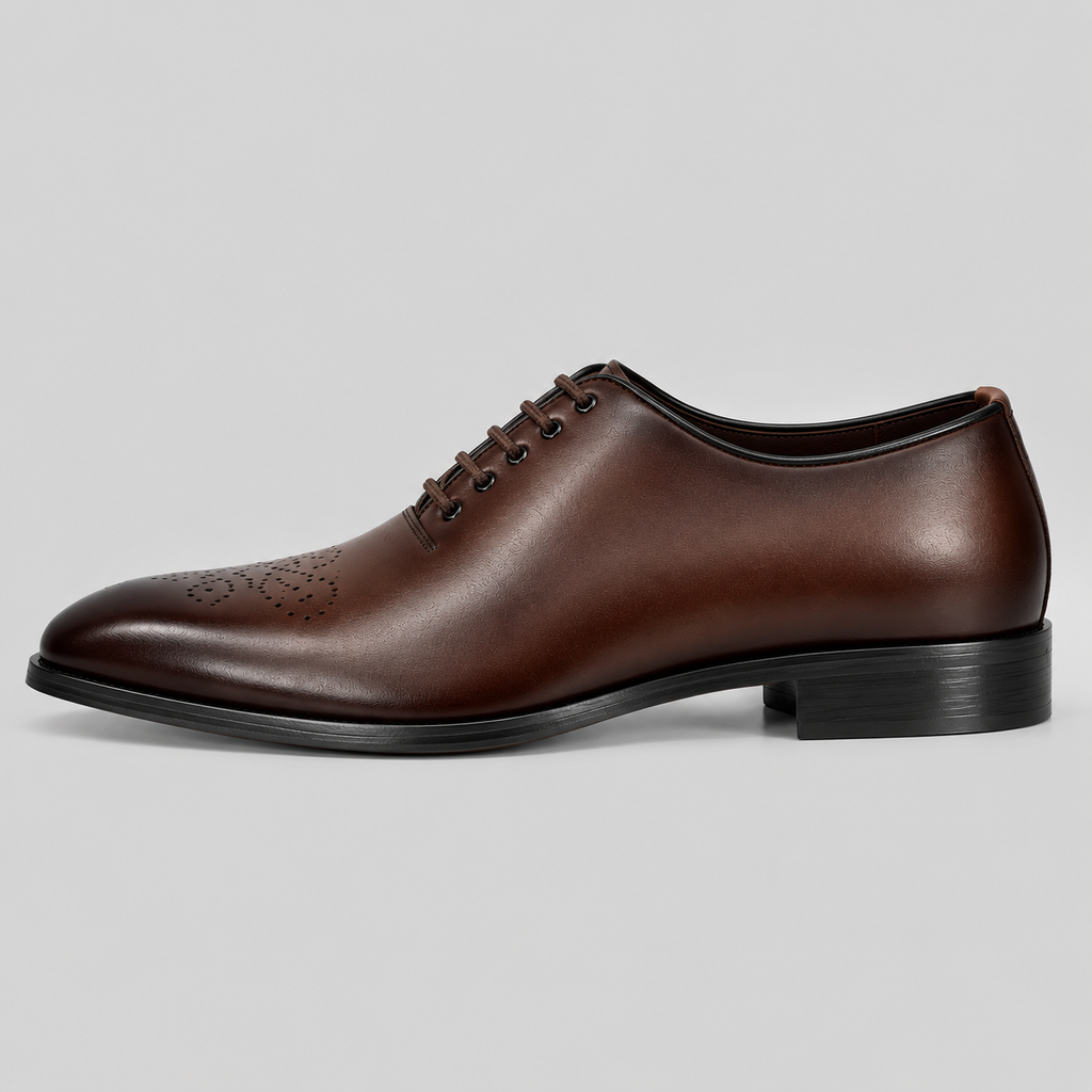 Men’s Dark Brown Leather Brogue Oxfords