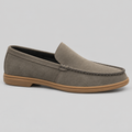 Classic Men's Grey Suede Loafers
