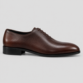 Men's Dark Brown Leather Wholecut Oxfords