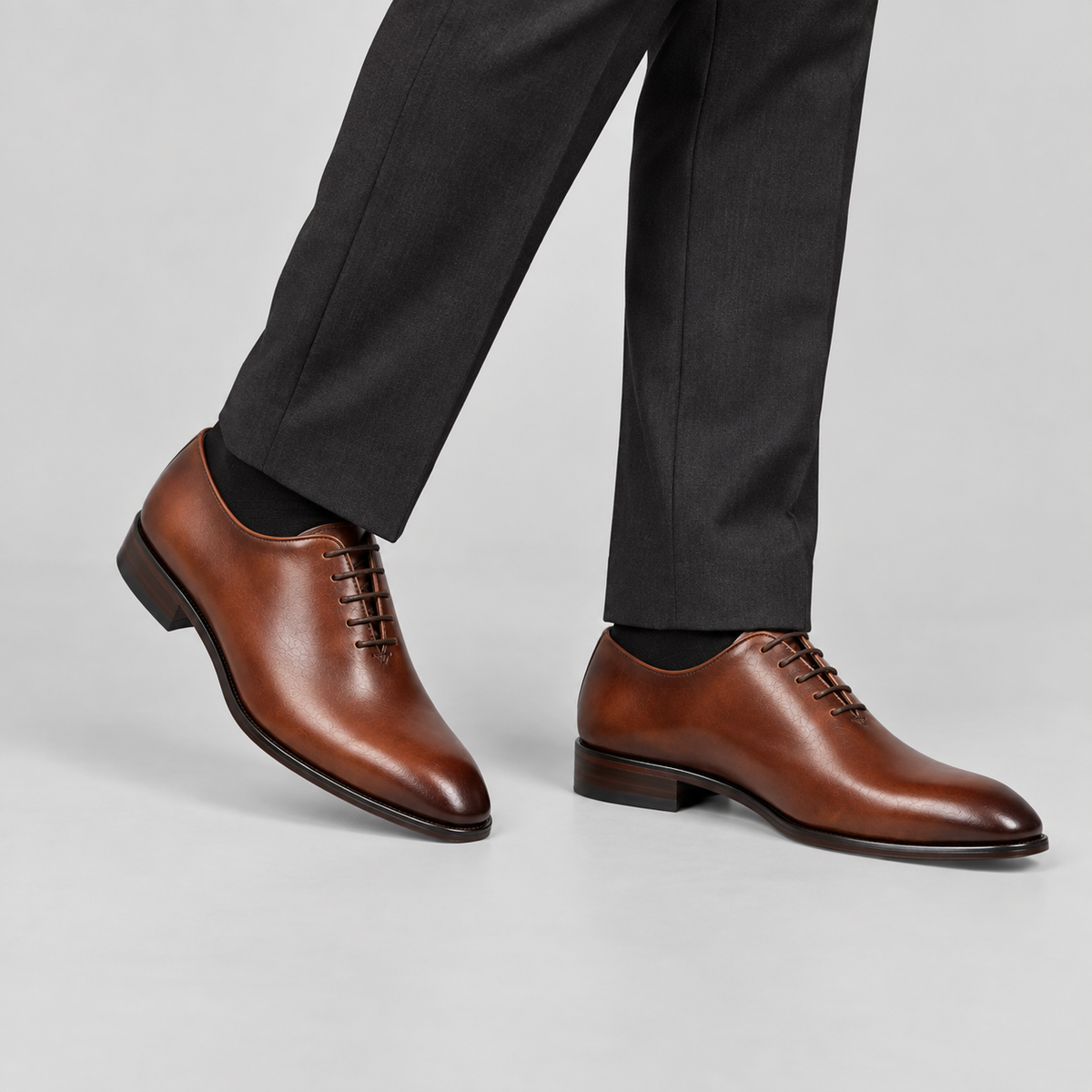 Classic Men's Chestnut Brown Wholecut Oxfords