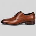 Classic Men's Tan Brown Leather Apron Toe Derby